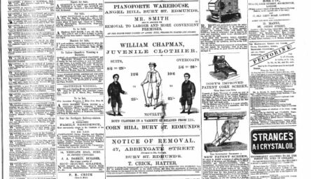 An extract from an old newspaper with sketches of Robert Boby's machinery and other text