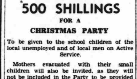 A black and white newspaper cutting.