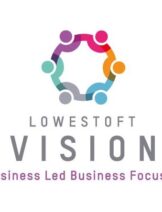 A circular logo for Lowestoft Vision.
