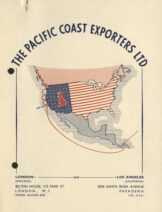 Old poster promoting Pacific Coast Exporters