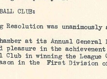 Yellowed minute notes.