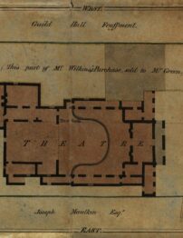 An aged building deed.